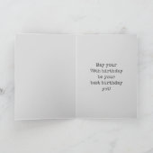 Carte Aura éffrayante brillante Look "78 ANS !" + Nom (Intérieur)