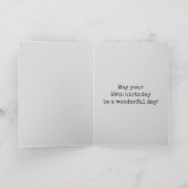 Carte Aura éffrayante brillante Look "99 ANS !" + Nom (Intérieur)