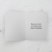 Carte Aura éffrayante Lumineuse Look "41 ANS !" + Nom (Intérieur)