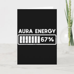 Carte Aura Énergie 67 Drôle Numéro 6 7 Mème Enfants Jeun