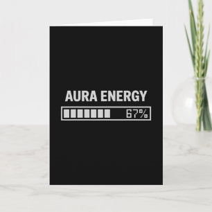Carte Aura Énergie À 67 Drôle Six Sept Mème Gen Alpha M
