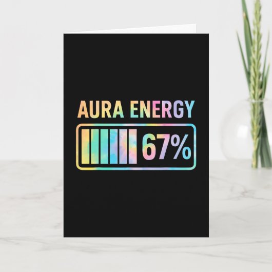 Carte Aura Energy 67 Drôle Six Sept Mème Génération Alph (Devant)