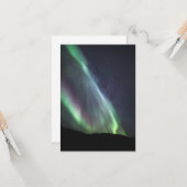 Carte Aurora Borealis Lacty Way Galaxy (Devant/Arrière en situation)