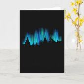 Carte Aurora Borealis Lumières polaires (Fleur jaune)