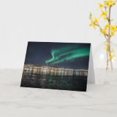 Carte Aurora Borealis Tromso (Fleur jaune)
