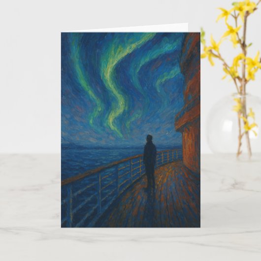 Carte Aurora Cruise Christmas (Fleur jaune)