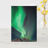 Carte Aurore Boréale | Anchorage, Alaska (Fleur jaune)