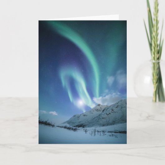 Carte Aurores boréales Norvège (Devant)