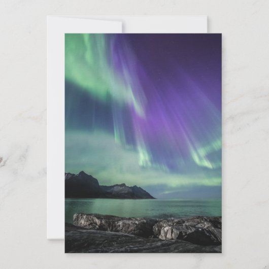 Carte Aurores boréales Senja (Devant)