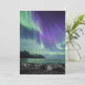 Carte Aurores boréales Senja (Debout devant)