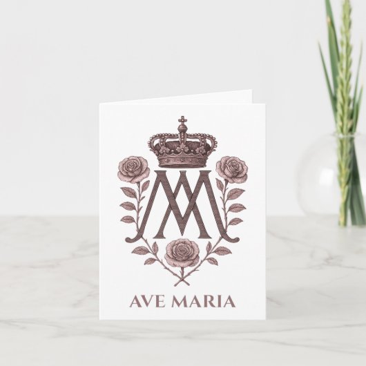 Carte Auspice Maria Ave Maria Prayer Card  (Devant)