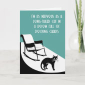 Carte aussi nerveux qu'un chat à queue longue (Devant)