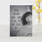 Carte Aussi vieux que toi (Fleur jaune)