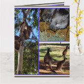 Carte Aussie Annals Photo Collage, (Fleur jaune)