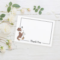 Carte Aussie Cute Chien Merci personnalisée
