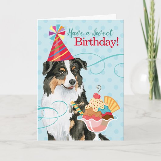 Carte Aussie d'anniversaire douce (Devant)