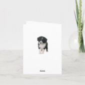 Carte Aussie Shepherd Aussie Puppy Dog Hello Love (Dos)