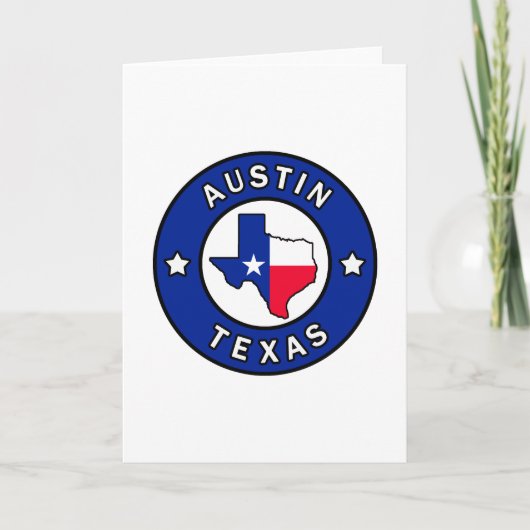 Carte Austin Texas (Devant)