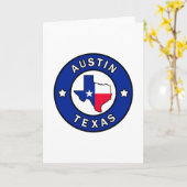Carte Austin Texas (Fleur jaune)