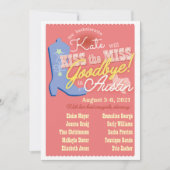 Carte Austin Texas Bachelorette Heekend Itinéraire (Devant)