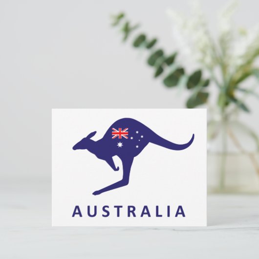 CARTE AUSTRALIA KANGAROO (Debout devant)