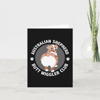 Carte Australian Shepherd Butt Wigglers Club - Red Merle