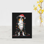Carte Australian Shepherd Christmas Graphics Dog Lights (Fleur jaune)