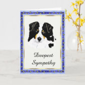 Carte Australian Shepherd Gold Pawprints Sympathy (Fleur jaune)