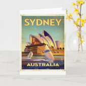 Carte Australie (Fleur jaune)