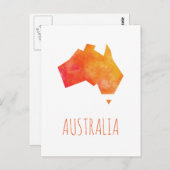 Carte Australie (Devant / Derrière)
