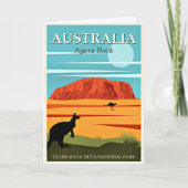 Carte Australie, Ayers Rock, (Devant)