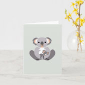 Carte Australie - Céleste KOALA - Faune - Nature verte (Fleur jaune)