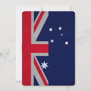 Carte Australie Drapeau Design en fibre de carbone Style