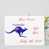 Carte Australie Drapeau Kangaroo Thunder_Cove (Debout devant)