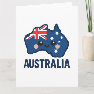 Carte Australie Kawaii Fusion - Bold & Adorable