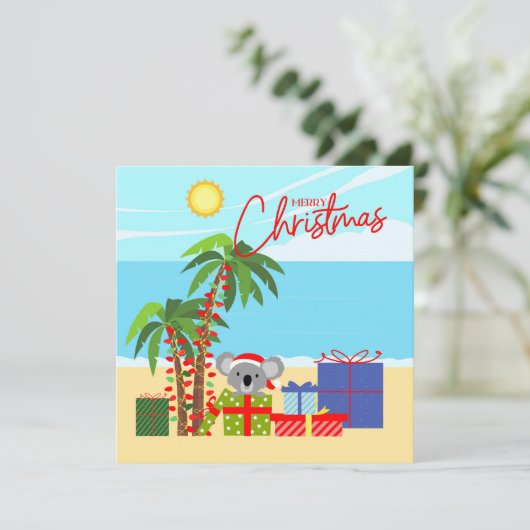 Carte Australie Noël (Debout devant)