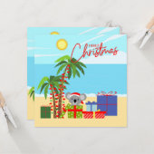 Carte Australie Noël (Devant/Arrière en situation)