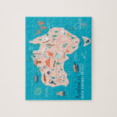 Carte Australie personnalisée Jigsaw Puzzle pour e (Vertical)