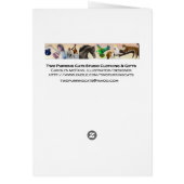 Carte australienne de conception d'arbre de gomme (Dos)