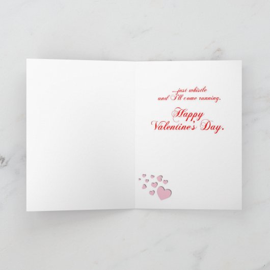 Carte australienne de Saint-Valentin de berger (Intérieur)