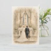 Carte Autel de mariage de Fatima Dévotion mariale (Debout devant)