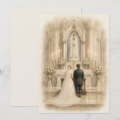 Carte Autel de mariage de Fatima Dévotion mariale (Devant / Derrière)