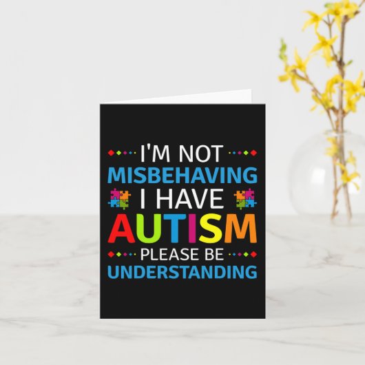 Carte Autism (Fleur jaune)