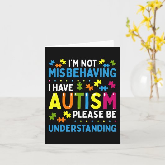 Carte Autism (Fleur jaune)