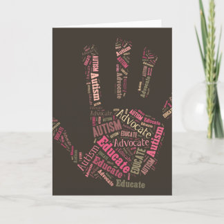 Carte Autism Advocate and Educate Note Card GTK
