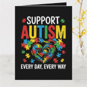 Carte Autism awareness (Fleur jaune)
