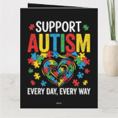 Carte Autism awareness (Dos)