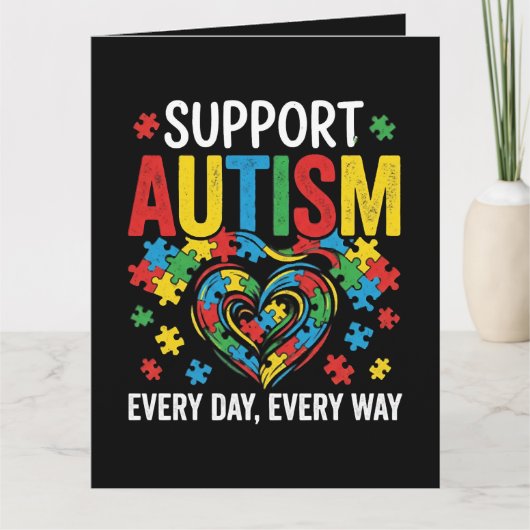 Carte Autism awareness (Devant)