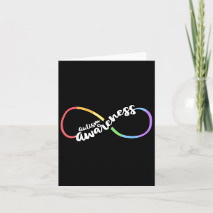 Carte Autism Awareness Autistic Acceptance Rainbow Infin