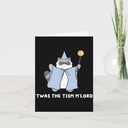 Carte Autism Awareness Twas The Tism M Lord Funny Meme R (Devant)